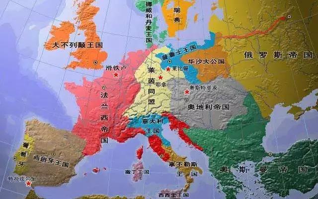 西欧旅游地图