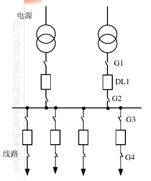 单母线接线示意图