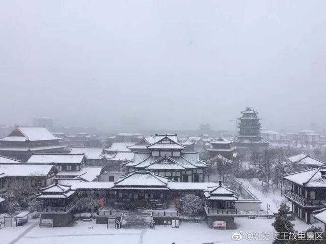 江苏项王故里一场倾城大雪项王与虞姬穿越现身