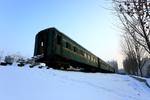 重金购置绿皮火车 夏天卖凉皮米线雪天就是一道风景线