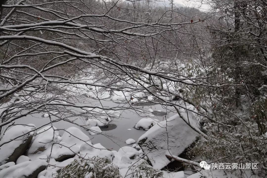 汉中勉县云雾山的雪景