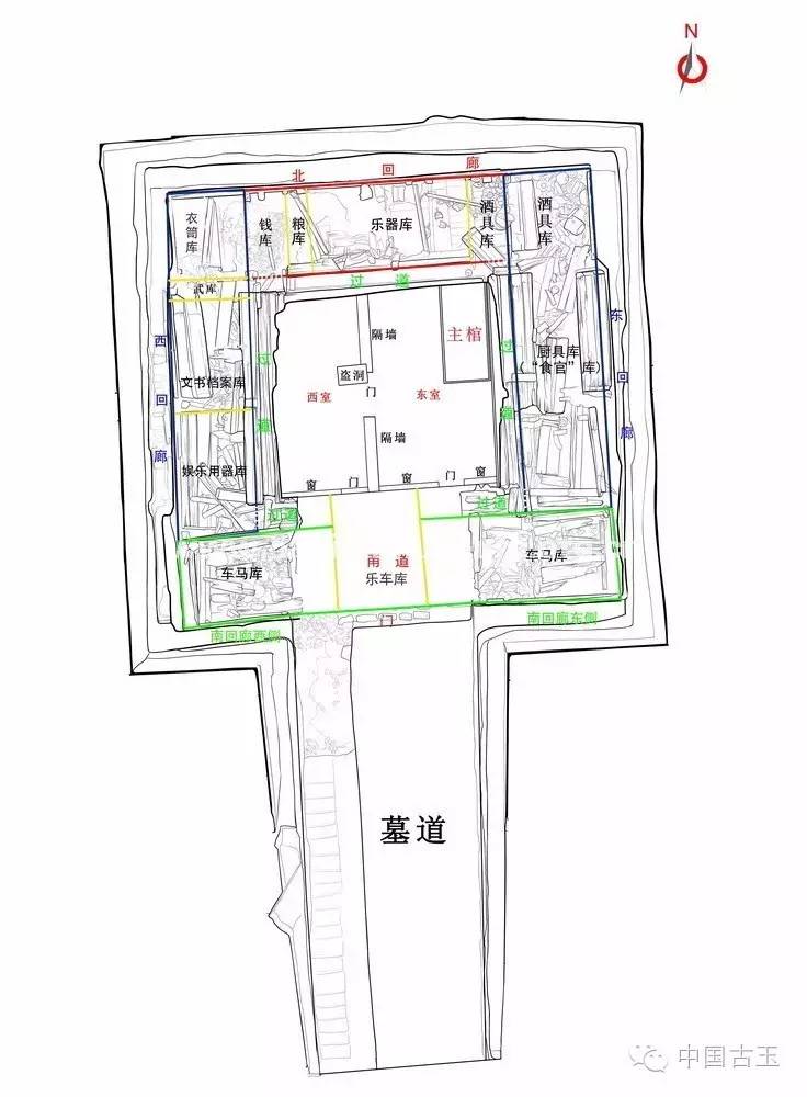 海昏侯墓墓室结构图