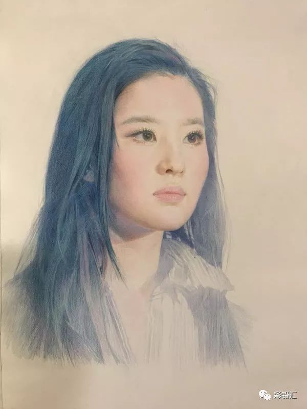 画与人唐铭宜大师级彩铅怎能不看附彩铅人像绘制过程图