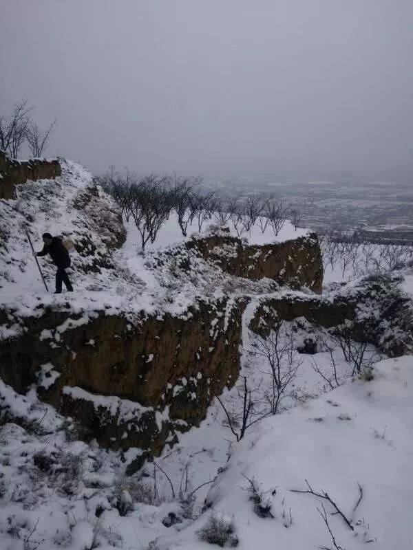 大雪封山,麦积区渭北山区传出的一幕