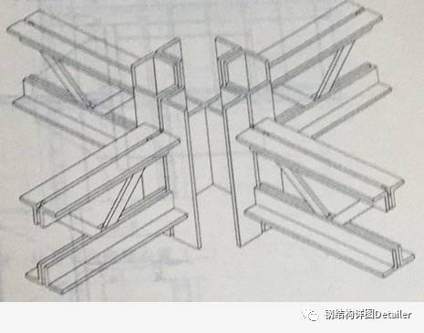 空腹式型钢截面节点形式