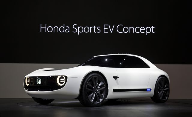 本田电动跑车概念车 参数)honda sports ev concept.