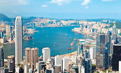 香港维多利亚港俯瞰.资料图片