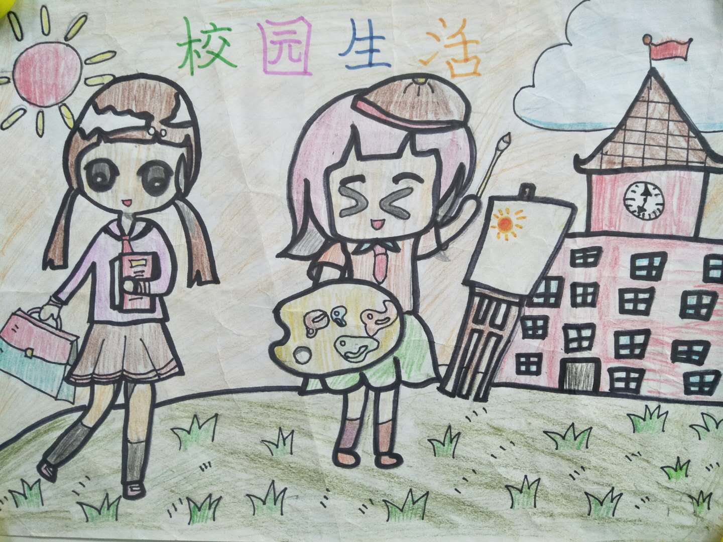 【投票】"巧手画龙新"建文小学四年级绘画作品上线,快