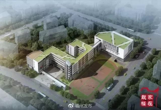 温泉小学 扩建后的温泉小学将有52间教室,新建教学楼已完工,拟