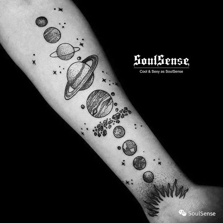 soulsense纹身星空纹身把银河都收入囊中