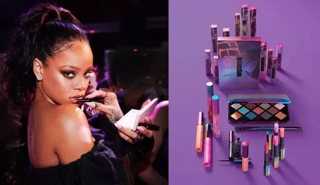 接下来就说说怎么把紫色唇画得高级～ 01,fenty beauty 银河系列镜光