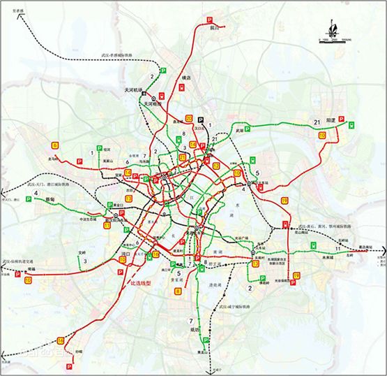 武汉市城市轨道交通第四期建设规划(2017-2023)