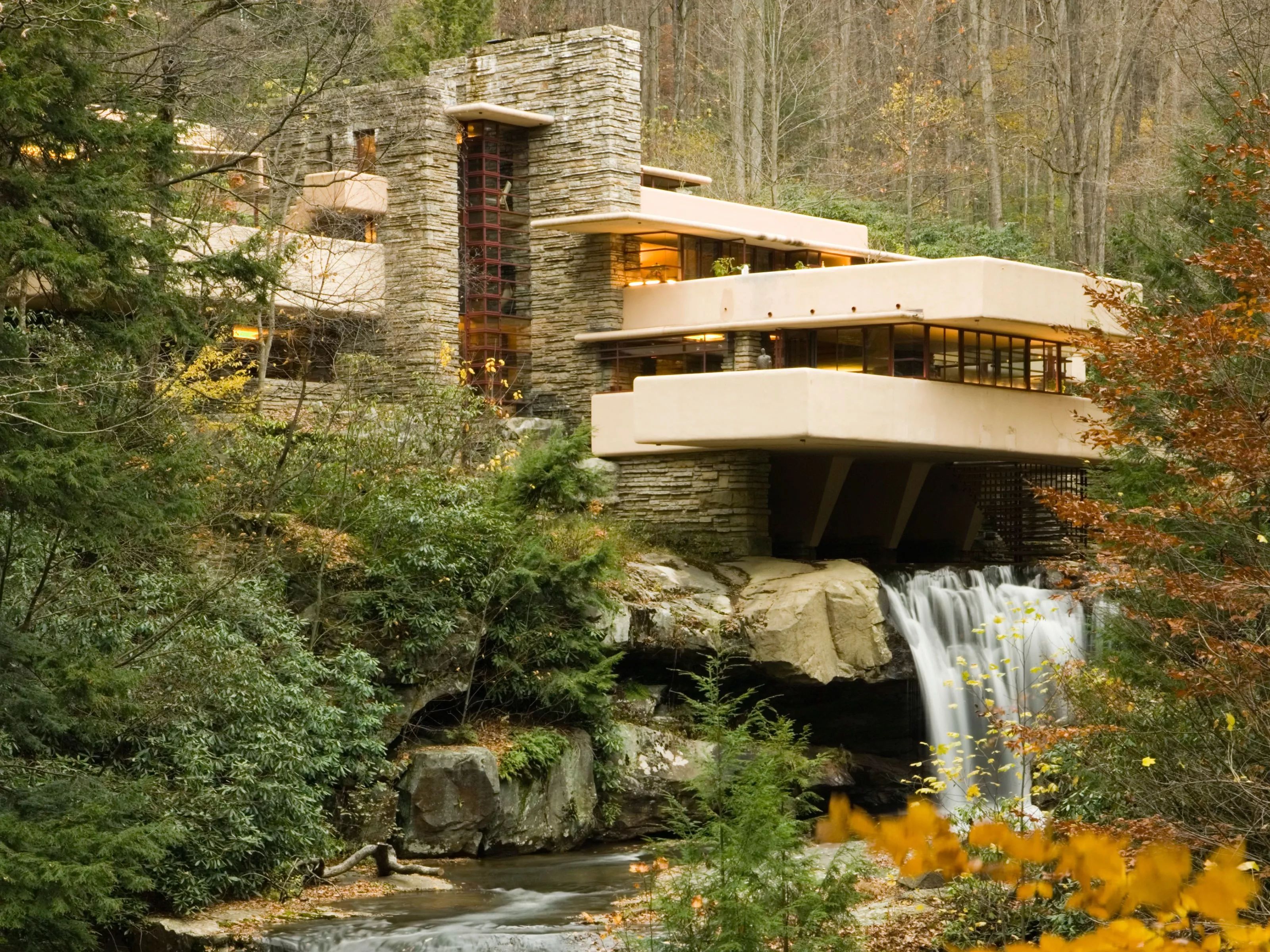 流水别墅(fallingwater house)