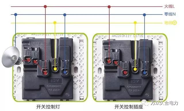 五孔一开插座如何接线?