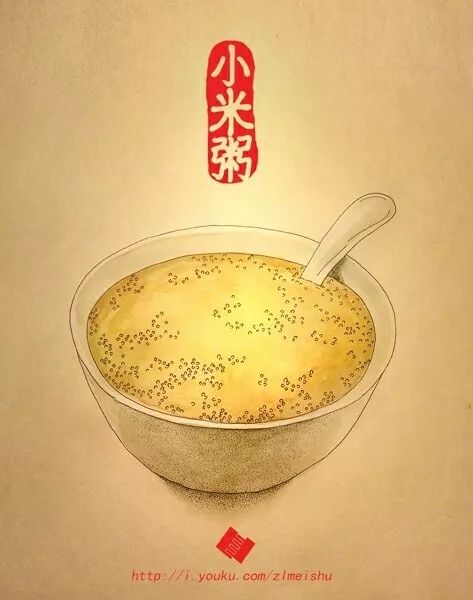 一碗香喷喷的 "小米粥"配合天津包子是最好的搭配.