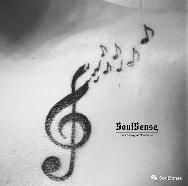 soulsense 纹身 | 音符纹身 永远记录在身体上的音乐