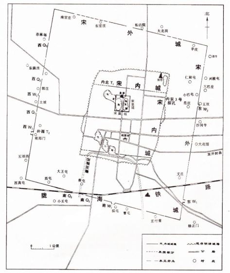 图一 北宋东京城平面实测图