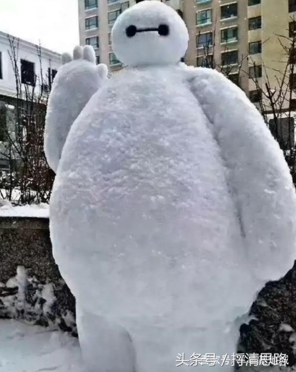 高手在民间:一场大雪后都在堆雪人,看这手艺真是不一般!