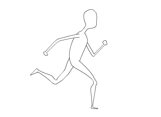 跑步的人手绘动图