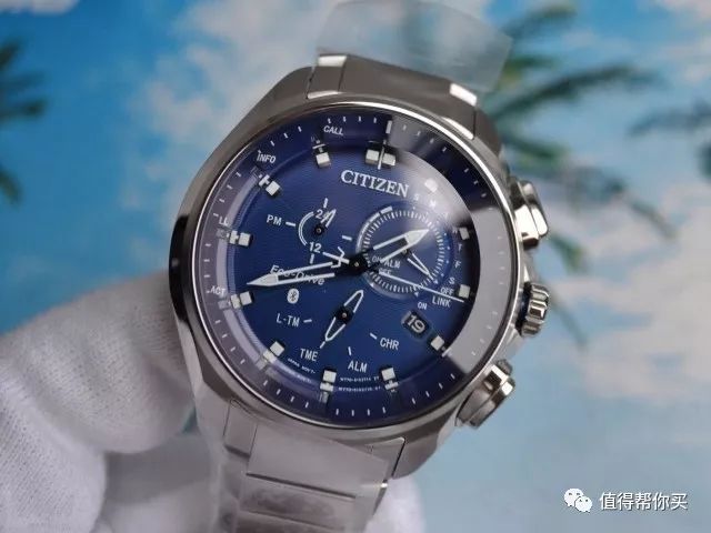 【型男范】citizen 西铁城男士光动能蓝牙智能腕表