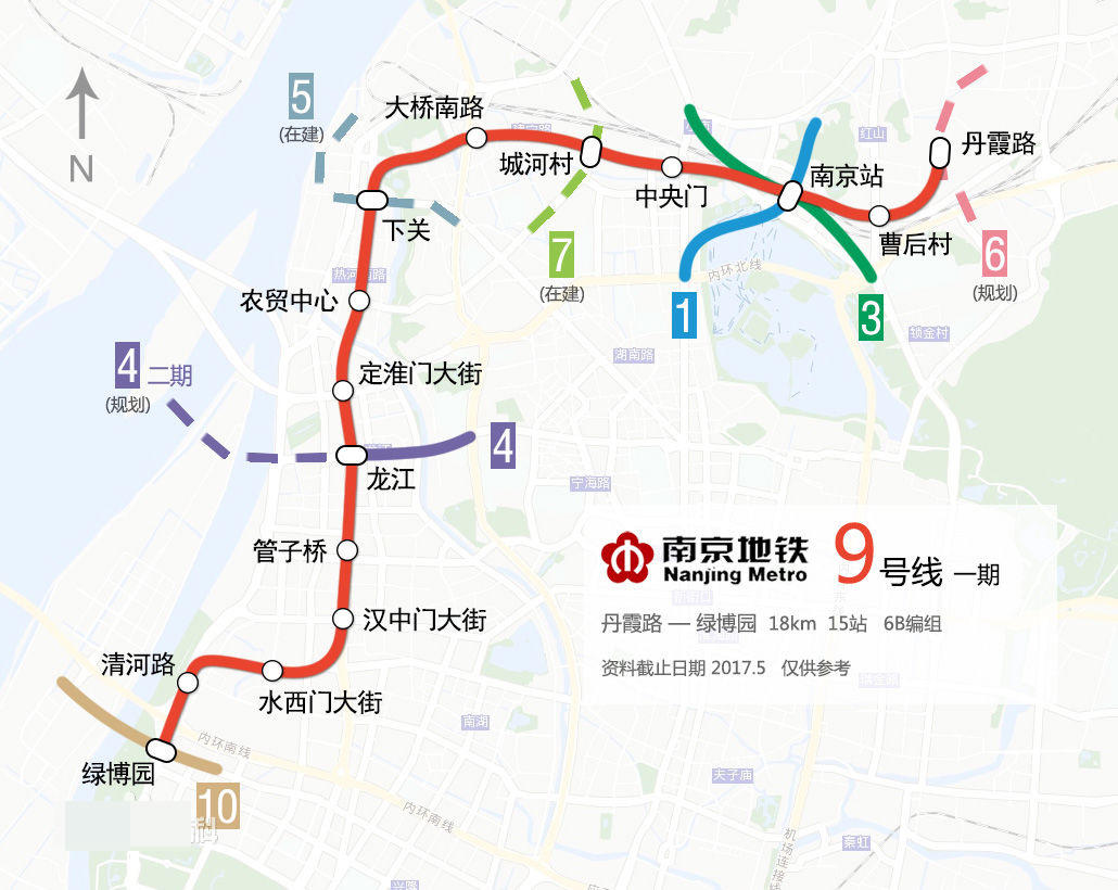 南京多条规划地铁传来新动态,9号线一期南延至板桥,10号线二期可和