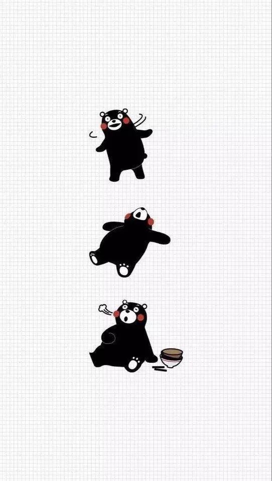 插画:熊本熊壁纸,看完还送熊本熊绘画教程!