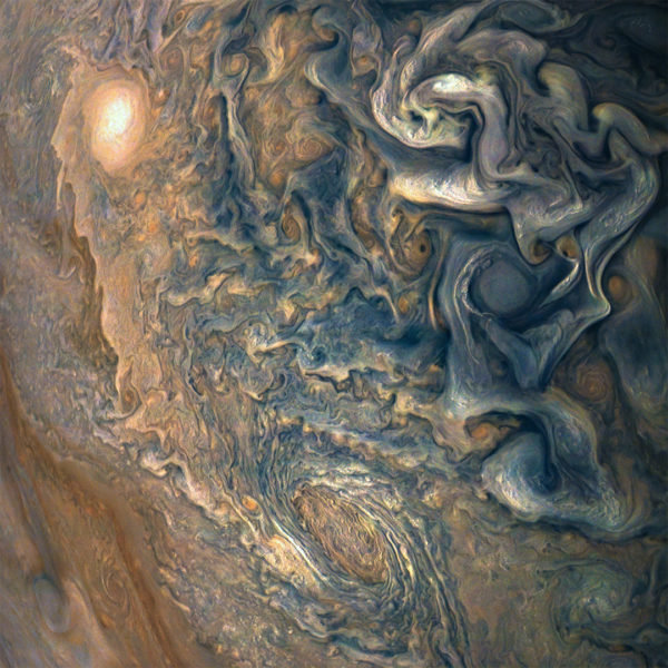 朱诺号送来最新木星大气照，华丽有如艺术名画