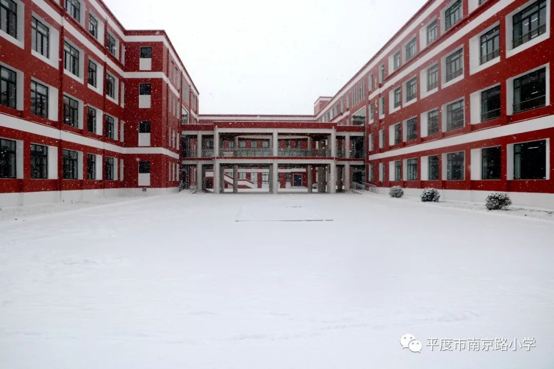 平度南京路小学:最美的遇见——雪后校园