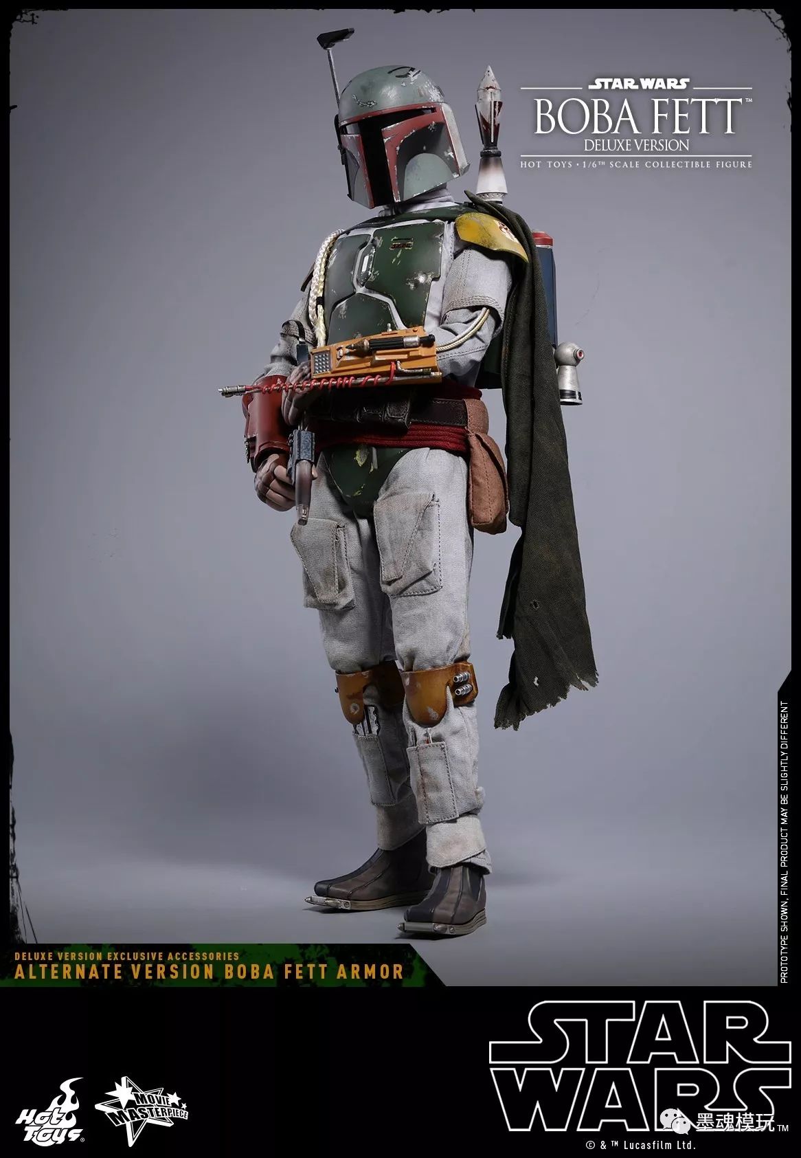 hottoys 新品:1/6《星战5-帝国反击战》-波巴·费特boba fett -mms463