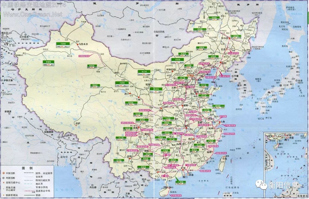 中国铁路图高清全图