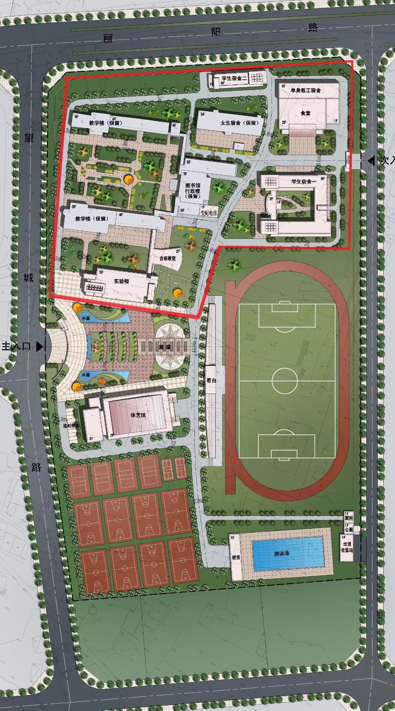 戳图市政府将投入43亿升级丽水二中建成后原来这么美