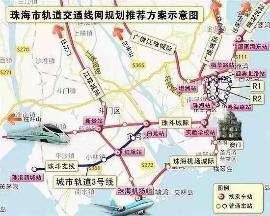 广佛江珠轻轨规划图