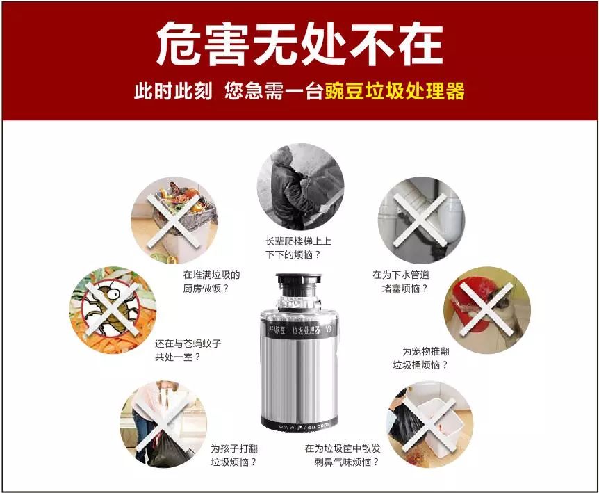 豌豆垃圾处理器,给养育我们的"食物"一个"完美归途"