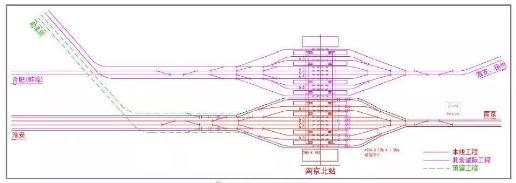 淮安东站平面布置示意图