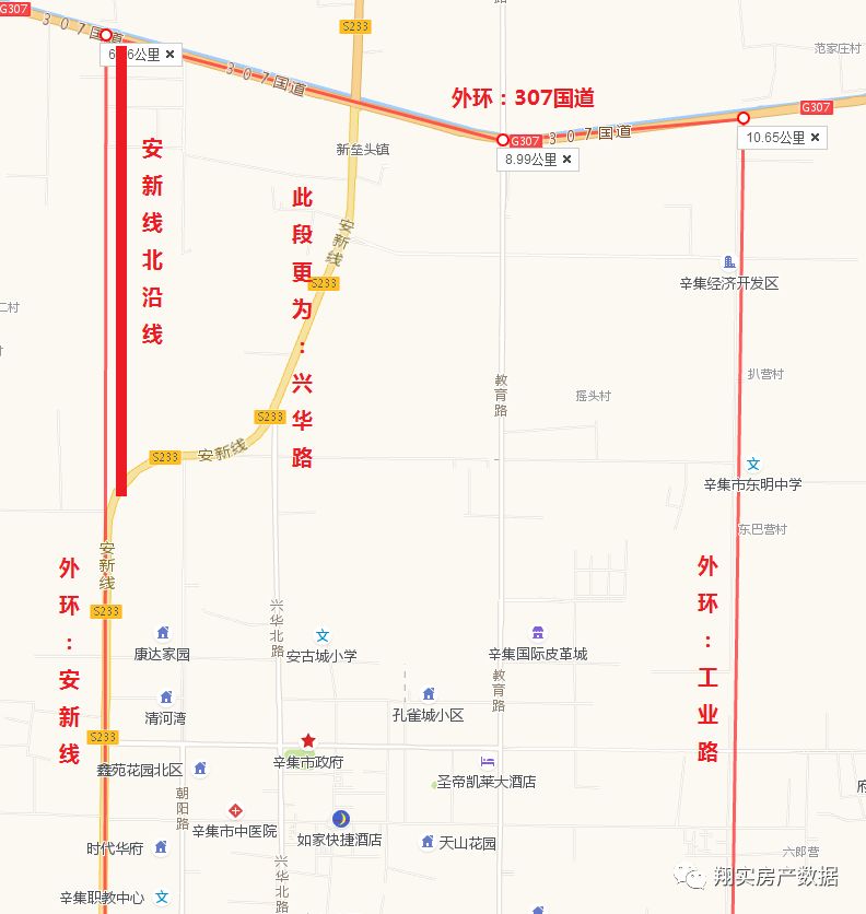 安新线—307国道—工业路—新衡井线(物流通道)辛集人眼里:未来