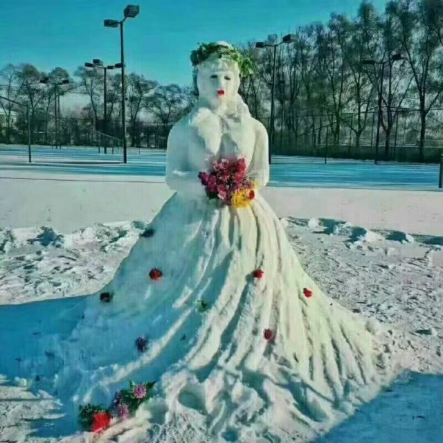 婚纱雪人_婚纱雪人图片大全大图