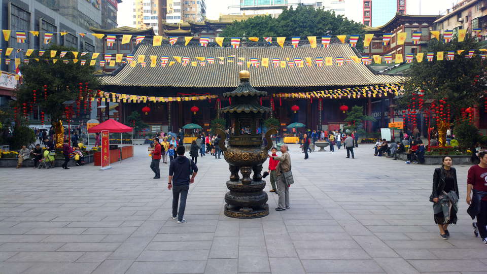 随拍广州大佛古寺是广州著名的寺庙至今已有千年历史