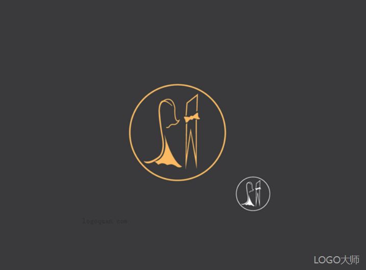 婚纱店logo设计_婚纱店设计