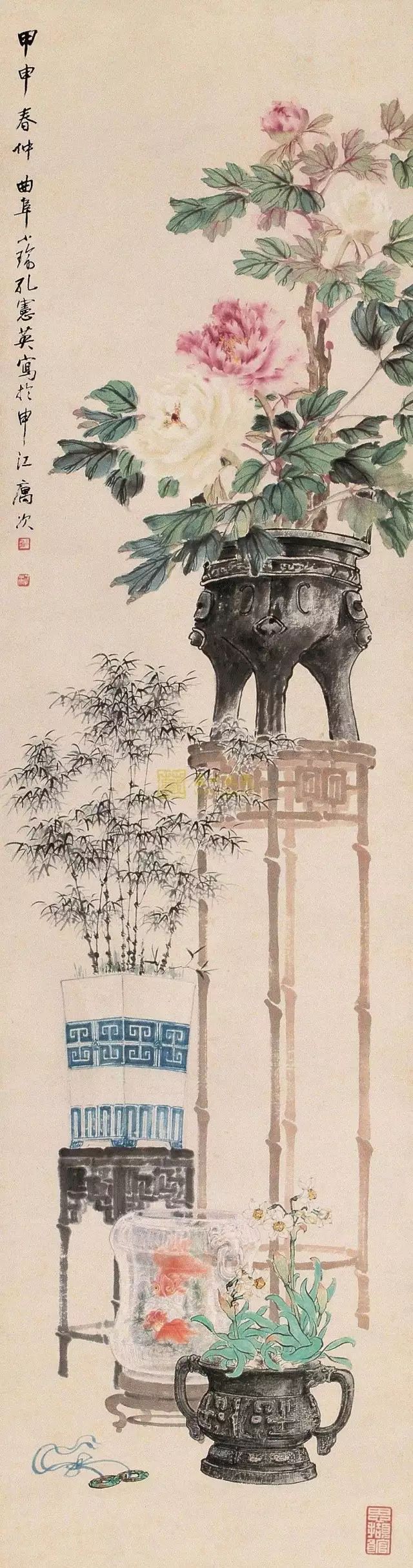 丹青妙笔|孔小瑜与博古画(130幅清晰大图)