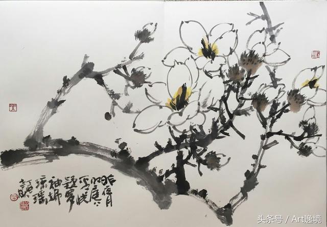 鉴赏|实力派花鸟画家岳介中精品册页