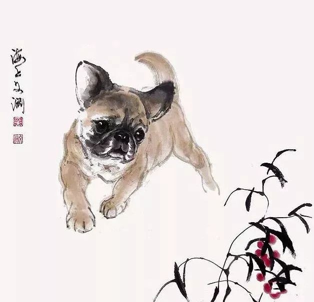 今年是狗年,让我们欣赏一下上海画家奚文渊先生画的各式名犬.