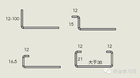 图文告诉你,各种板厚各种折弯的极限尺寸