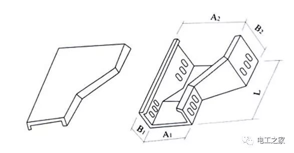 1:下边垂直三通 下平异径接头1 上垂直四通水平四通  槽式桥架空间