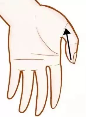 补脾土穴 位于拇指桡侧面,红白肉际处.