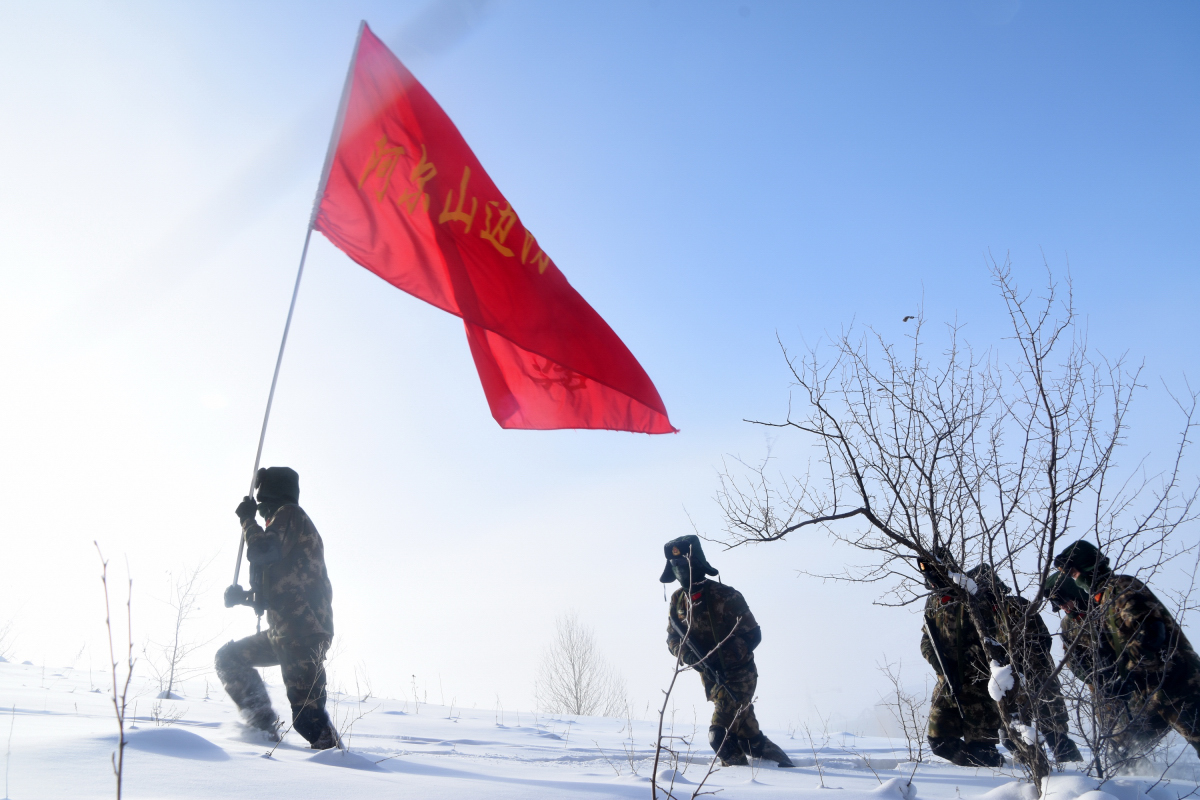 内蒙古武警边防官兵-41℃雪域砺精兵