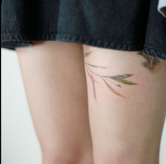 女生款·大腿纹身