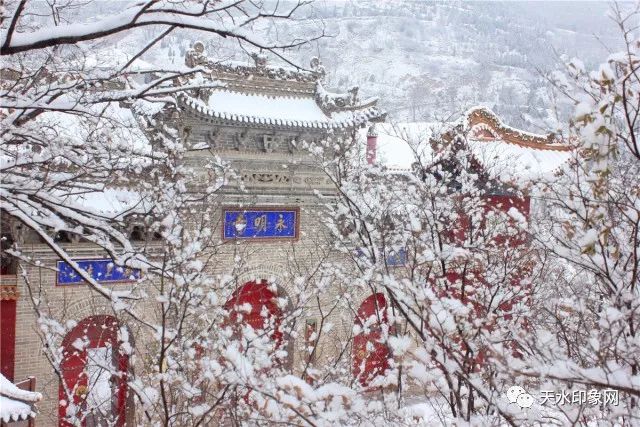 印象甘谷 | 雪落大像山