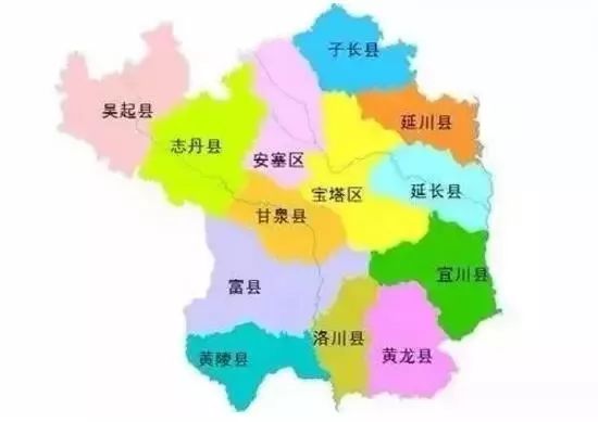 为人熟知的雨岔大峡谷在陕西延安甘泉县,再看地图,发现甘泉县与安塞区