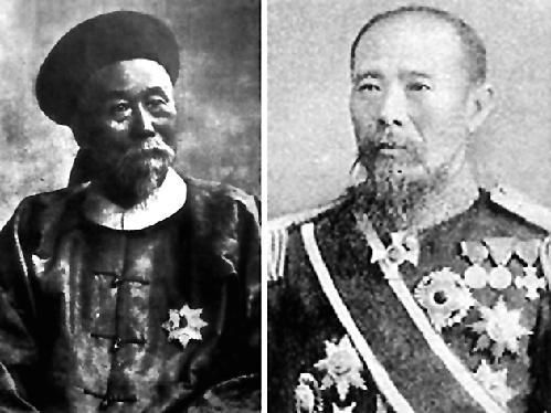 1895年,在李鸿章出使前,清廷增派户部左侍郎张荫桓,署湖南巡抚邵友濂