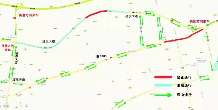 关于南漳县城区建设大道实施交通延期的通告